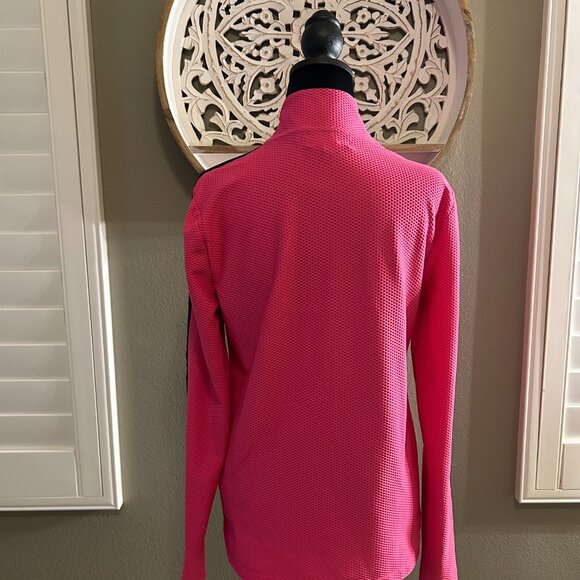 LRL Lauren Active Ralph Lauren Shirt 1/4 Zip Pullover Women's Pink SZL - Picture 5 of 8